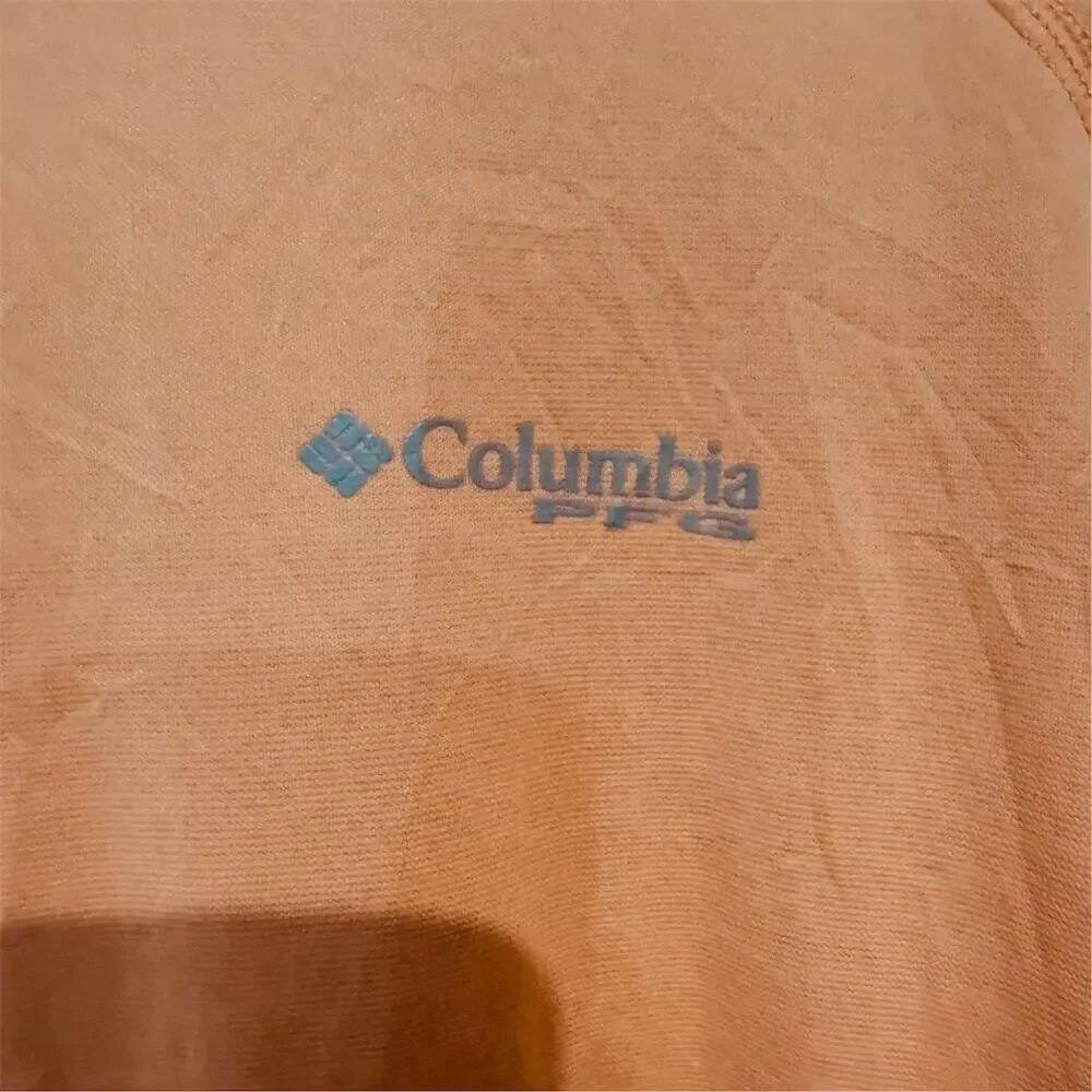 Columbia Men's Terminal Tackle Long Sleeve Fishing Shirt Orange S - Picture 4 of 9